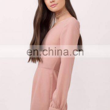 High Quality Blush Plain One Shoulder Adult Romper photo-2
