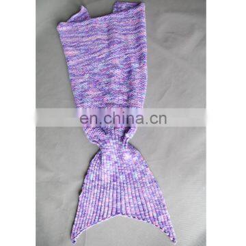 Top Quality Cute Children Blanket Mermaid Tail Blanket Carpet for Warm