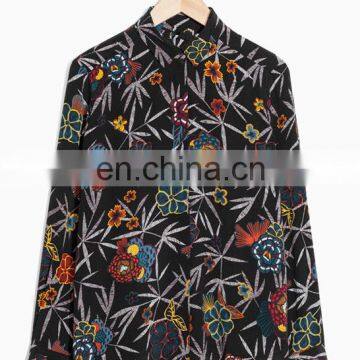 England Straight Fit Classic Print Shirt Silk Women Shirt photo-4