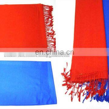 Indian Plain Silk Pashmina Wool Shawls