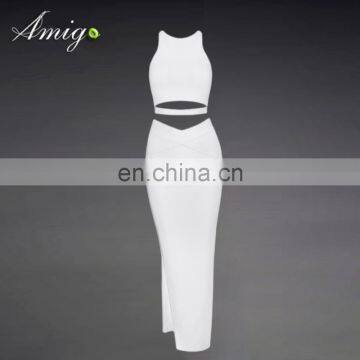Whole Sale High Quality Fashion Long Skirt With Sleeveless Tops for Shopping or Dating Dress photo-2