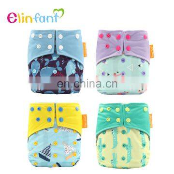 Elinfant Washable Baby Cloth Diapers Nappy New Prints Cloth Diaper