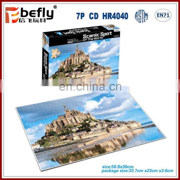 Custom photo 500pcs cardboard jigsaw puzzles for kids