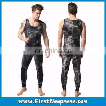 Army Green Camo Printing 3.5mm Neoprene CR Spearfishing Wetsuits For Underwater Hunting photo-5