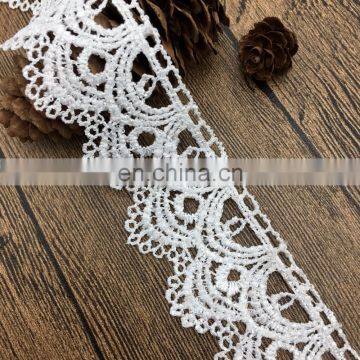 4.1cm wholesale vivi handwork shiny poly broad lace for OLT 9651