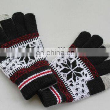 the newest design finger touch screen gloves for 2013 winter (JDG-S5A)