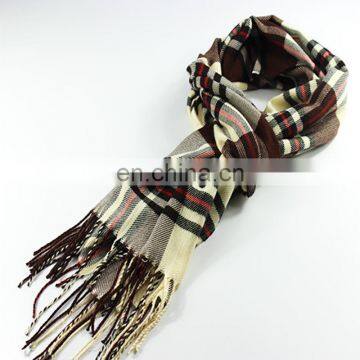 Alibaba hot selling imitation cashmere new stripe scarf