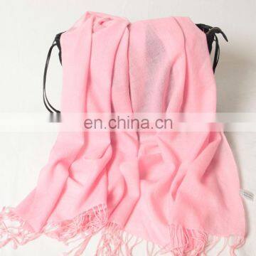 pure color 100% wool pashmina scarf