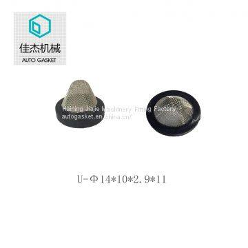 rubber&plastic wrapping SS304 filter