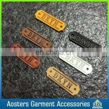 Fashion Design Embossed High End Garment Fake Leather Label for Jeans photo-3