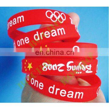 customized printed silicone bracelets for sports