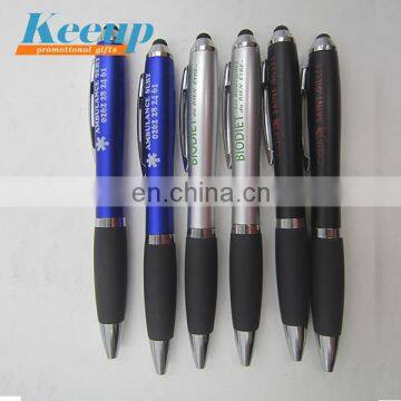 Wholesale Plastic Touch Screen Pen With Rubber Grip