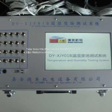 Portable multi-channel temperature and humidity field testing system