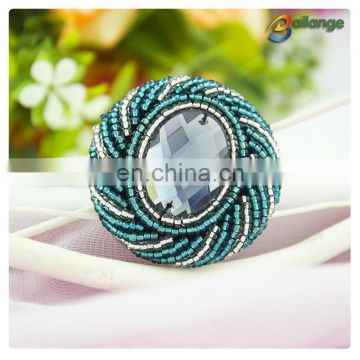 Wholesale fancy designer coat clothing buttons beaded buttons pin button for garment