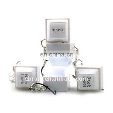 Creative LED Button Key Chain