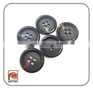 Chinese Custom 4 Holes Imitation Plastic Resin Horn Buttons Fashion Button For T Shirt And Suit Has Stock