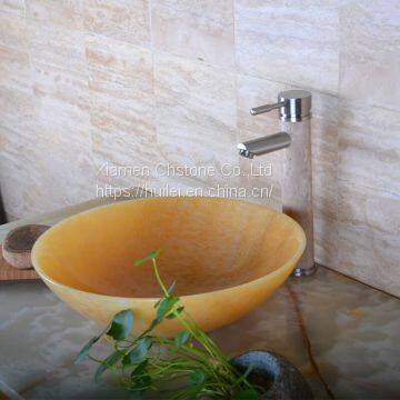 Honey Onyx Sinks, Honey Onyx Wash Basins, Nature Stone Bathroom Sinks