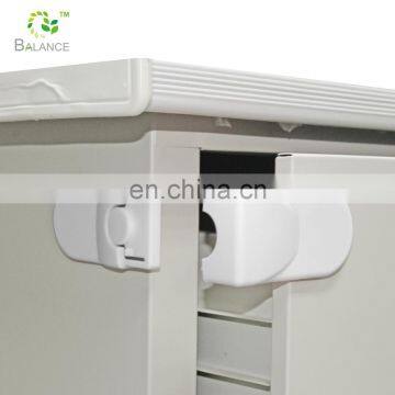 Baby Secure Drawer Lock With Backing Adhesive New Multifunction Plastic Baby Safety Cabinet Lock photo-3