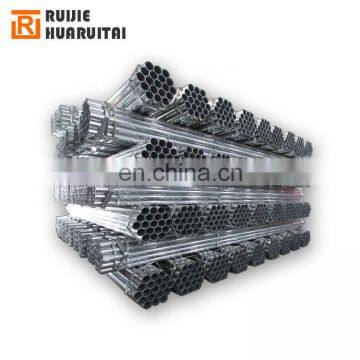 BS1387 1 inch thin wall erw welded steel pipe pre galvanized steel pipe with threaded class b