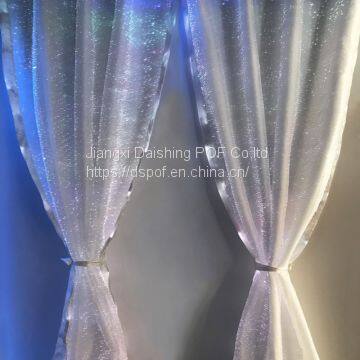 Luminous indoor christmas window curtain led lights up curtain