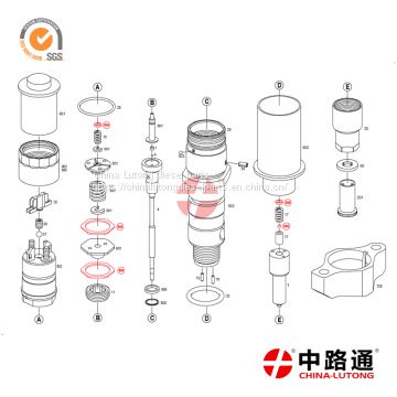 Fuel Injector 0445120238 for Dodge Ram common rail injector valve assembly F00RJ02130