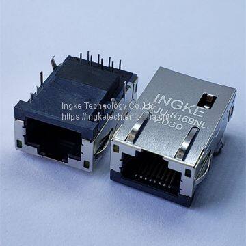 INGKE YKJU-8169NL Direct Substitute Pulse JXD1-1001NL 1 Port Through Hole 100 Base-T RJ45 Magnetic Jack Connectors