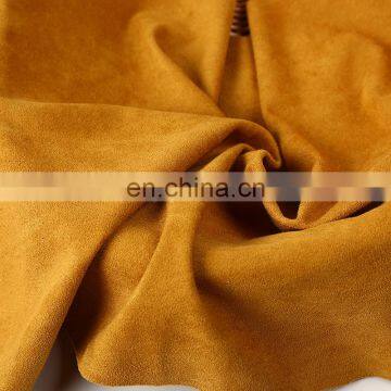 High Quality Double Face Faux Stretch Polyester Suede Fabric