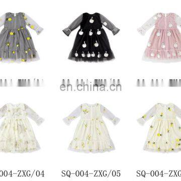Spring Autumn Girls Dress Casual Long Sleeves Lace Mesh Floral Kids Dresses Girl Cute Princess Dress photo-6
