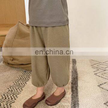 C1055/Fresh Fashion Colorful Baby Girls Long Cotton Pants Boutique Spring Girls Clothing photo-3