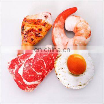 HQP-WJ105 HongQiang Pet Vegetables Bread Meat Food Plush Squeaks Toy Chew Interactive Pet Dog Toy