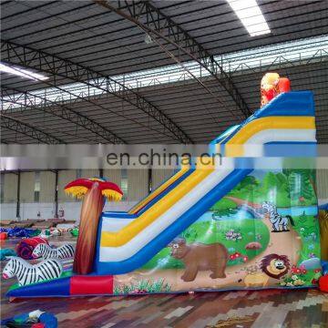Outdoor Children Amusement Park Animal World Theme Giant Inflatable Slides For Sale photo-3