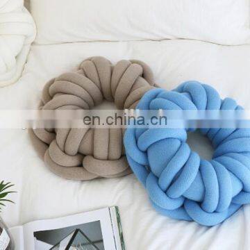 New Fashion Large Donut Cushion Cotton Tube Yarn Braid Yarn Pillow photo-2