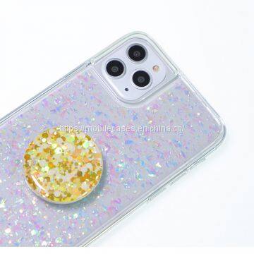 Hot Sale I6 I7 I8 Glitter Case Resin Epoxy Phone Cover For IPhones 11