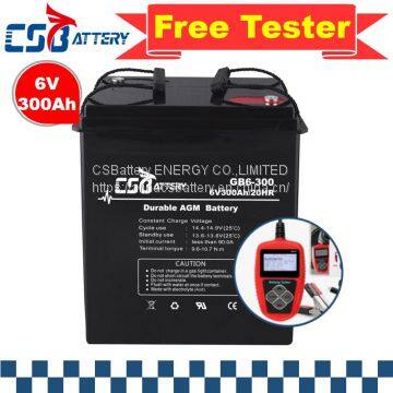 Csbattery 6V210ah Sealed-Lead-Acid AGM Battery for Forklift/Charger/Telecom/Power-Tools/Solar/Ali photo-3