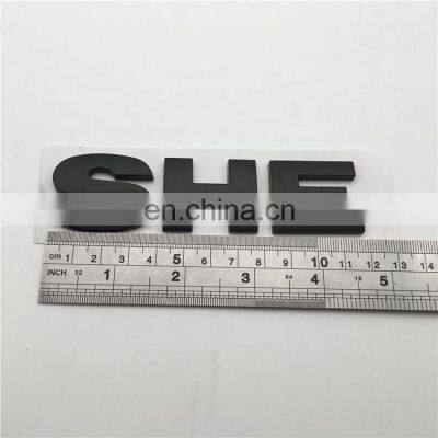 Customized Car Body Decal Plastic HSE Black Label Car Badge Emblem Sticker