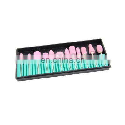 12Pcs/Set Abrasive Stone Points Electric Rotary Tool For Manicure Pedicure Tool Nail Drill Bits Machine Kits Abrasive Stone photo-3