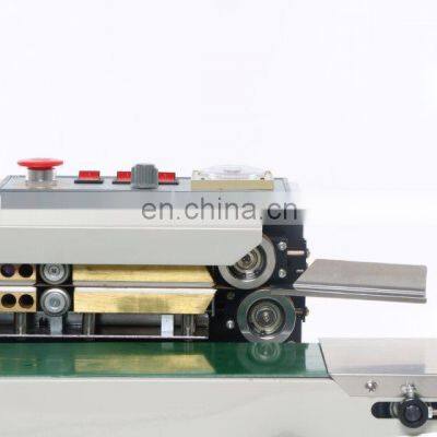 Continuous Plastic Film Bag Sealing Machine FR-770,steel Wheel Printing Code Date ,bath Number Printed