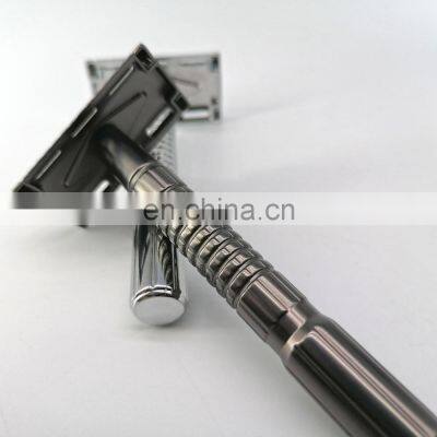 Classical Mens Shaving Metal Stainless Steel Single Blade Safety Razor photo-4