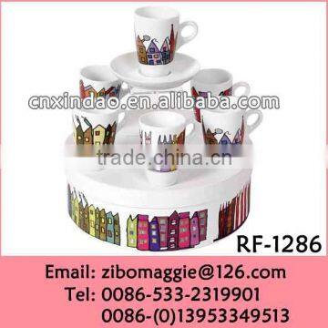 Custom Nice Cute Designed Personalized Hot Sale Promotion Milk Cup Saucer for Kids