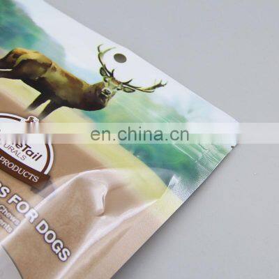 Free Sample Custom Made Resealable Zip Lock Dog Treats Snack Package Pet Food Packaging Bag photo-4