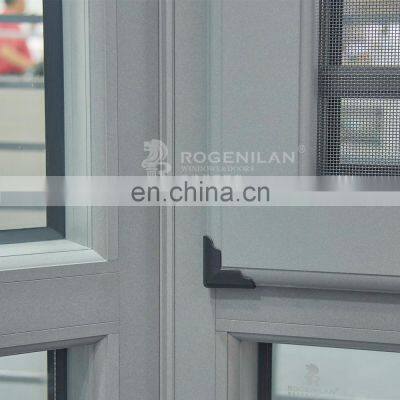 Double Pane Storm Aluminium Security Mute Huge Aluminum Casement Window For America photo-5