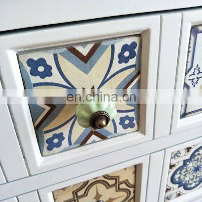 Home Furniture Vintage Colorful Drawing Cabinet With Drawers photo-5