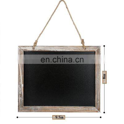 Vintage Framed Hanging Kitchen Chalkboard 3.8*9.5 Inch Decorative Chalk Board for Rustic Wedding Signs photo-3