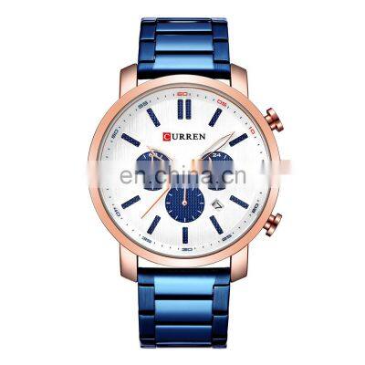 CURREN 8315 Men's Fashion&Casual Watch Japan Quartz Movement Stainless Steel Band Business Watch