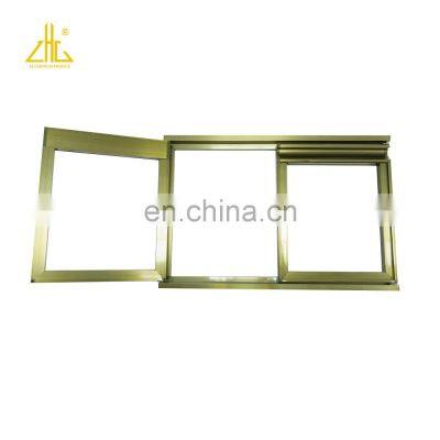 ZHONGLIAN Champagne Brushed Libya Kitchen Cabinet Aluminium Profile photo-4