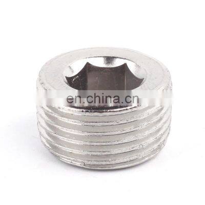 SNS BD Series Brass Male Threaded Pneumatic Connector Easy Choke Head Block Copper Pipe Light Fitting photo-2