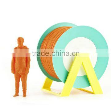 Pla 3d Printer Material Orange Filament With the New Spool Convertible Into a Coat Hanger. Spool Holder Included.