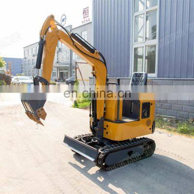 Micro Mini Excavator 1 Ton HW-10 Home Use Excavator Small Digger For Farm