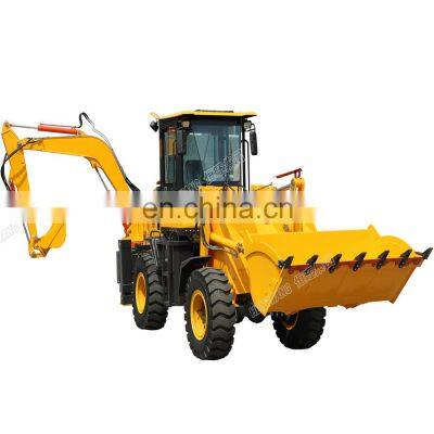 backhoe loader tractor with front end loader and backhoe