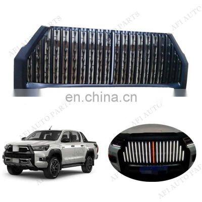 Hot Sale Led Light Approval Front Bumper Hood Grille For Revo Rocco 2020 2021